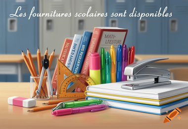 fournitures scolaires disponible