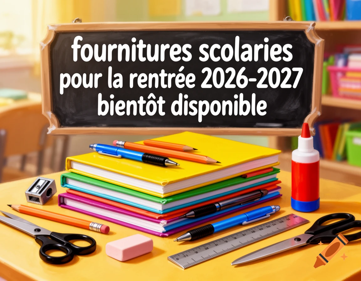 fournitures scolaires bientot disponible