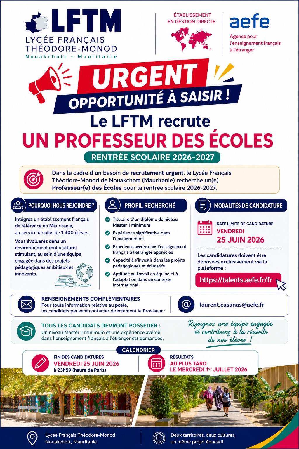 recrutement PE 2026
