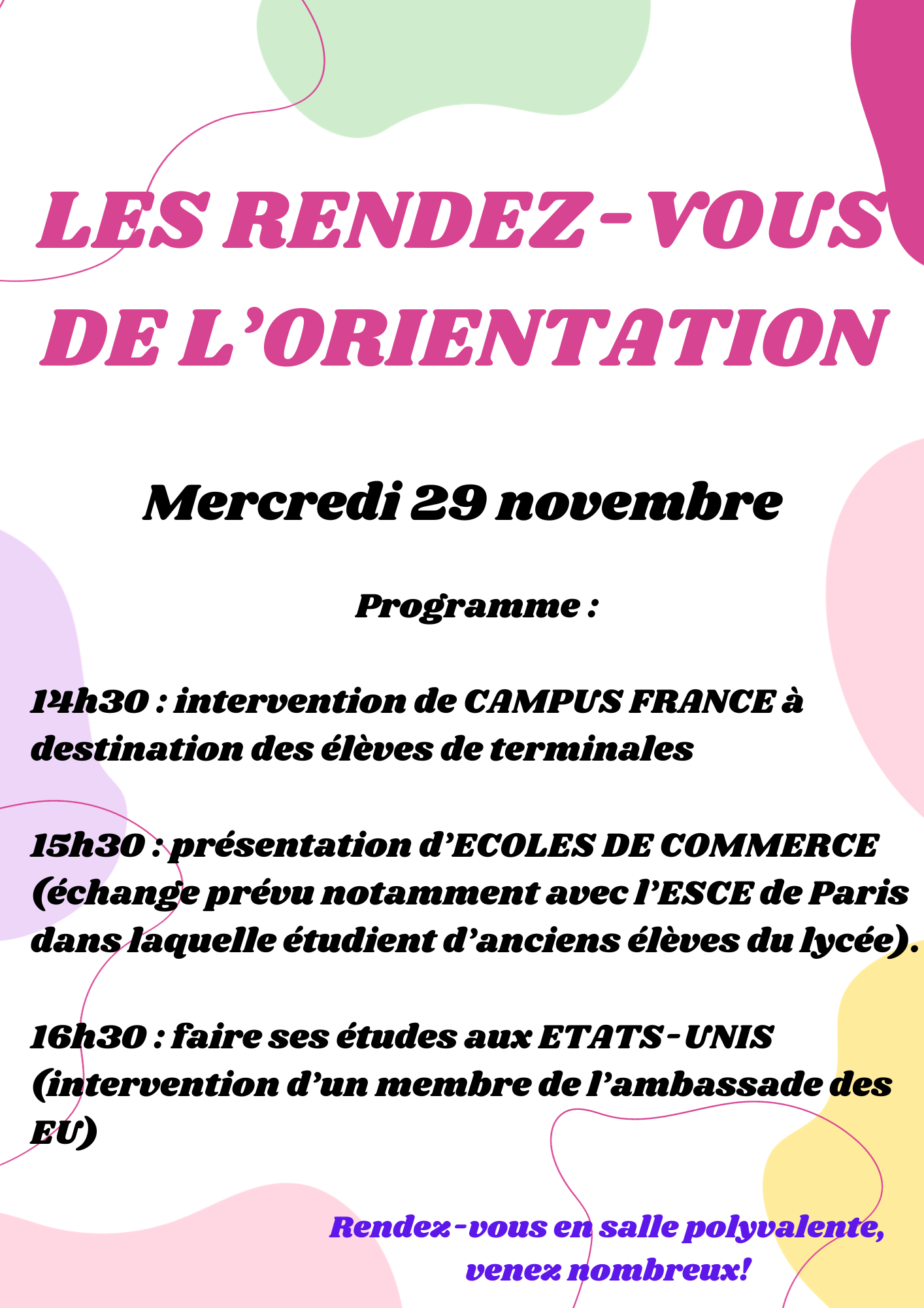 Rendez vous orientation 2